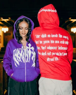 Advbridge Street Hip-hop Trendy Jacket Gothic Punk Letter Print Loose Sweatshirt Men Colorful Harajuku Retro Casual Zipper Hoodie Women