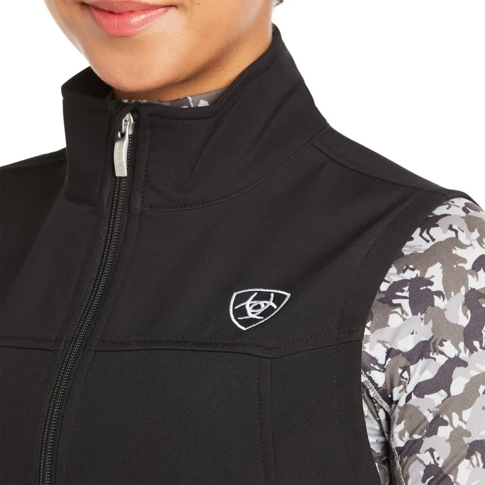 Ariat Womens New Team Black Softshell Vest - 10020762