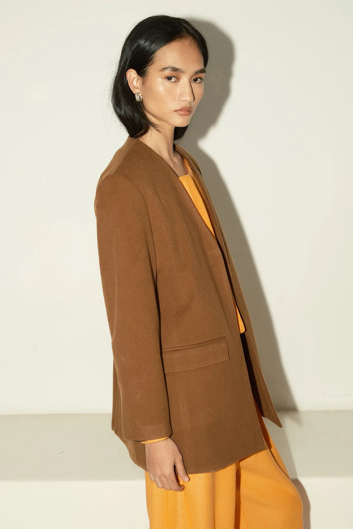 Avellana Brushed Wool Senso Blazer