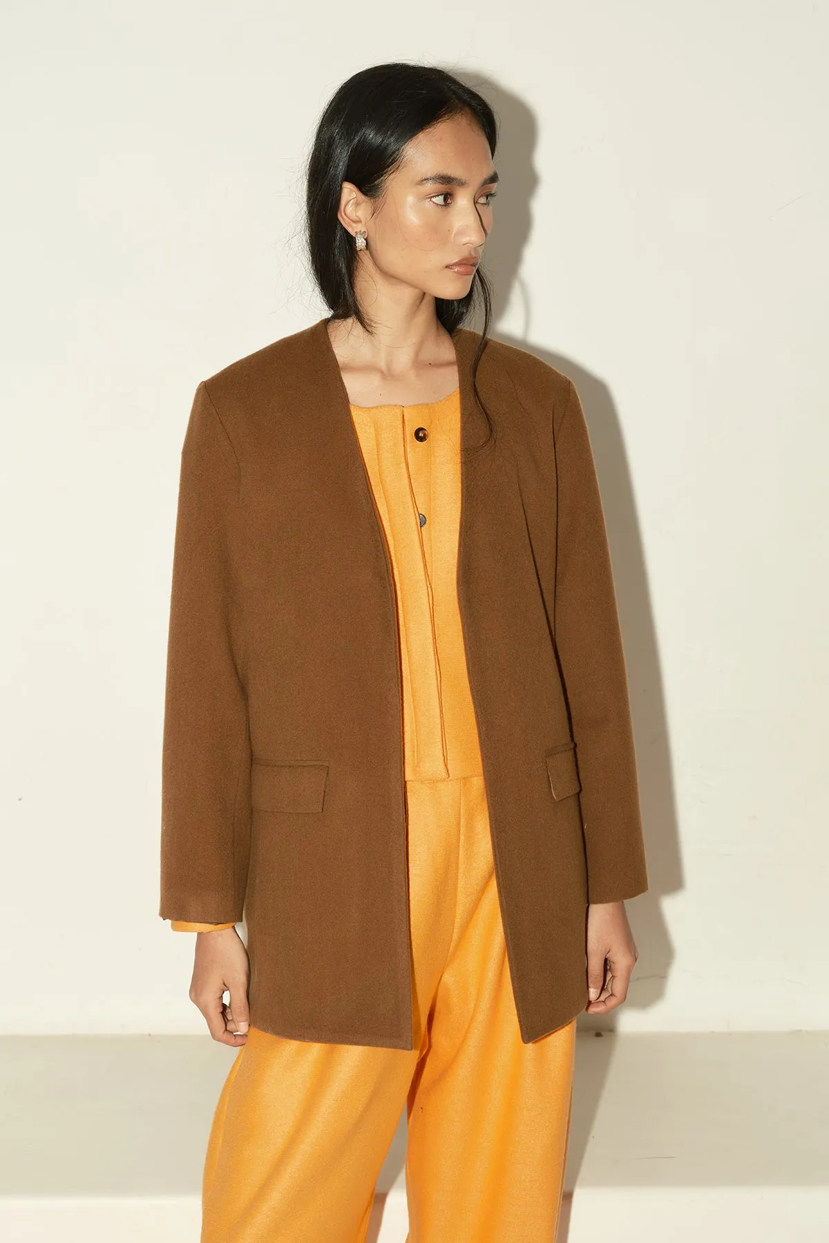Avellana Brushed Wool Senso Blazer