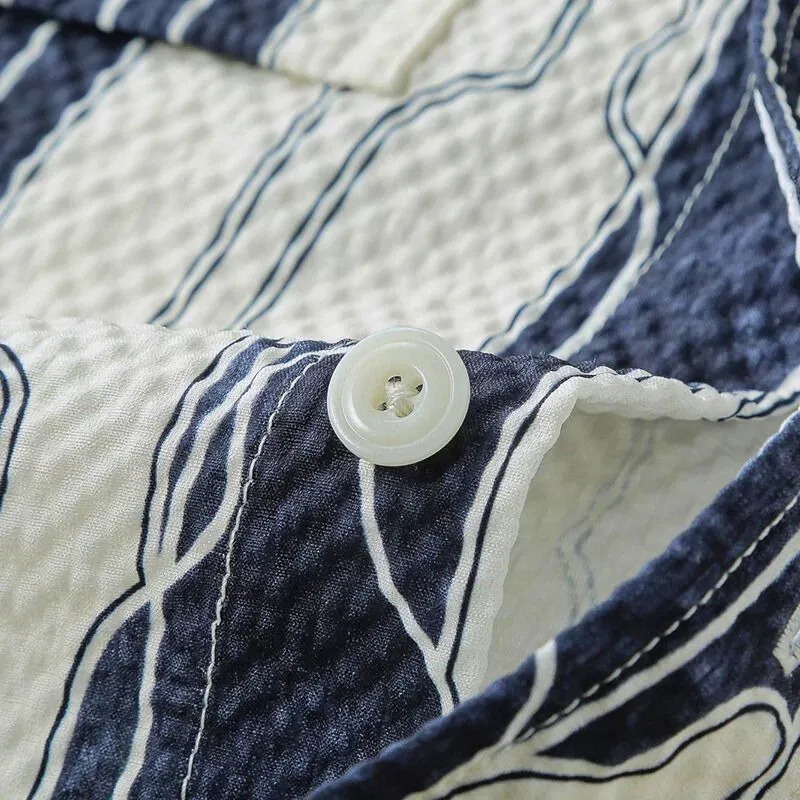 AVERY TEXTURED BUTTON-UP