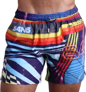 Bang Men's Swimwear - Resort Shorts - Stretchy Boardshorts Elasticated Waitsband Beach Wear