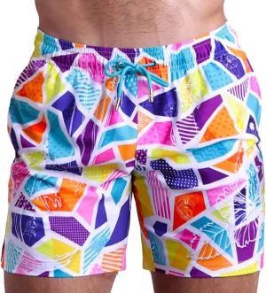Bang Men's Swimwear - Resort Shorts - Stretchy Boardshorts Elasticated Waitsband Beach Wear