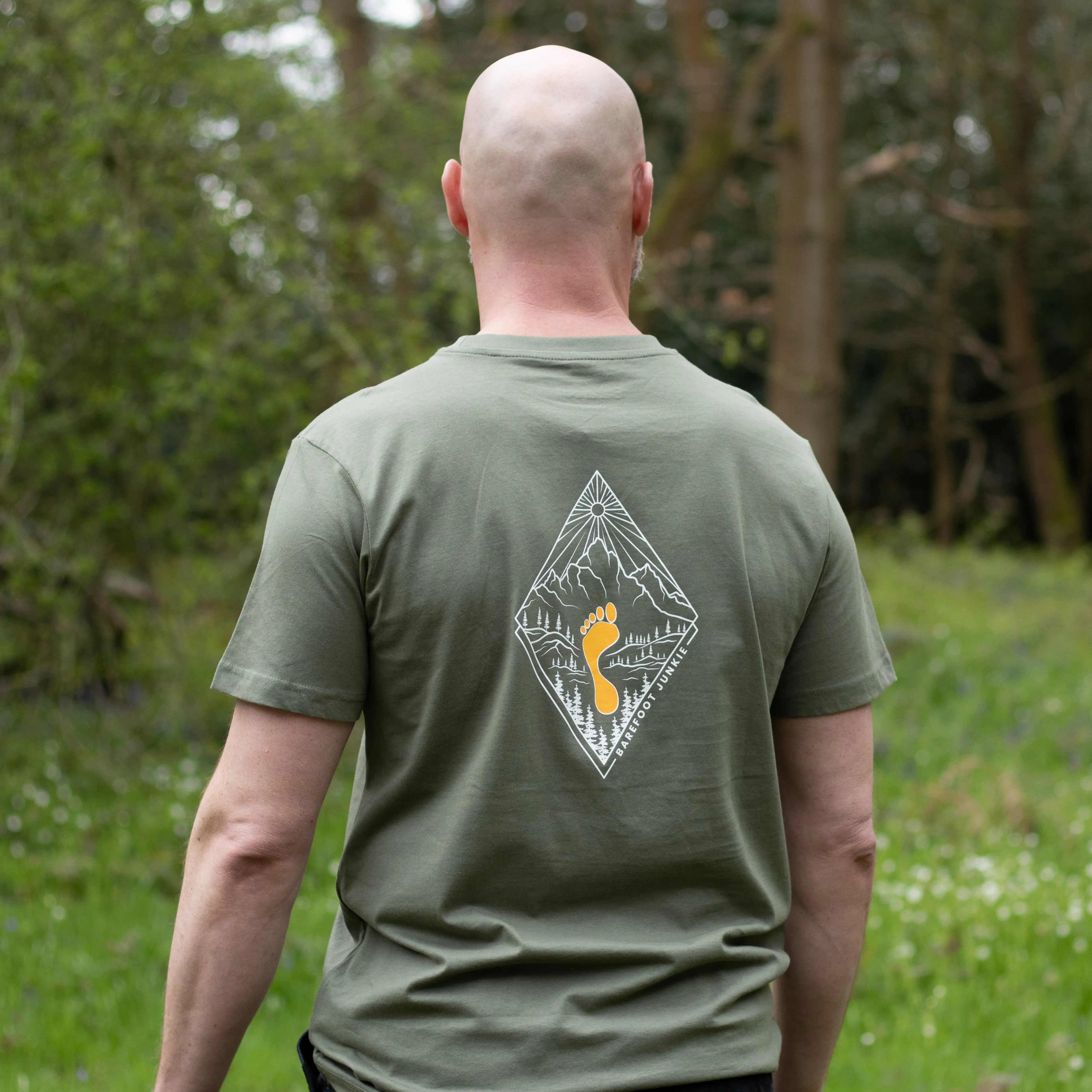 Barefoot Junkie Diamond Love T-Shirt Olive (Unisex Fit)