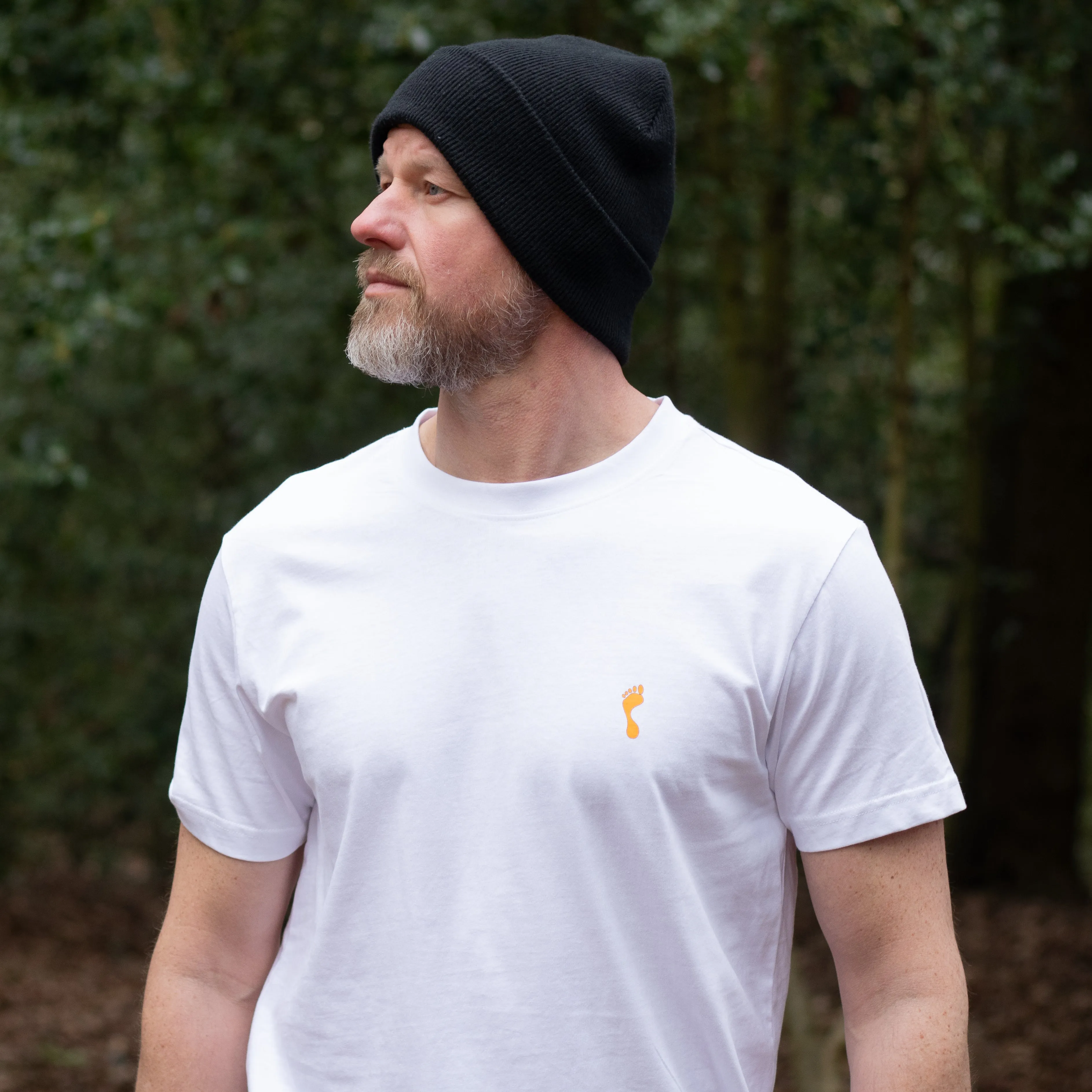 Barefoot Junkie Explore T-Shirt White (Unisex Fit)