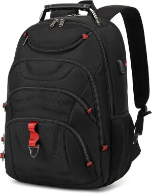 Boavan Laptop Backpack for men, 17.3 inch Laptop Bag with USB Port bag