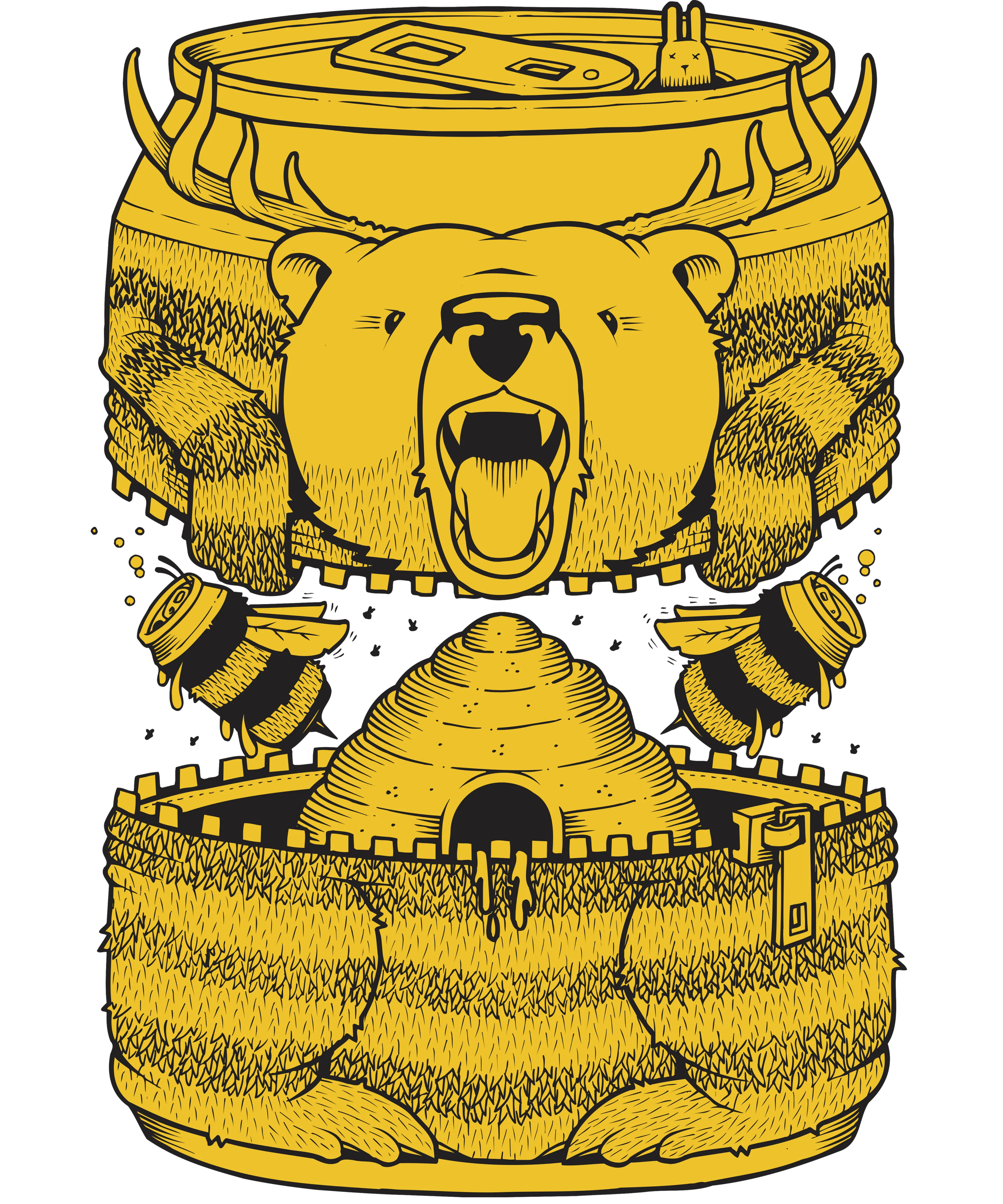 BUMBLE BEER WOMEN'S CREW TEE