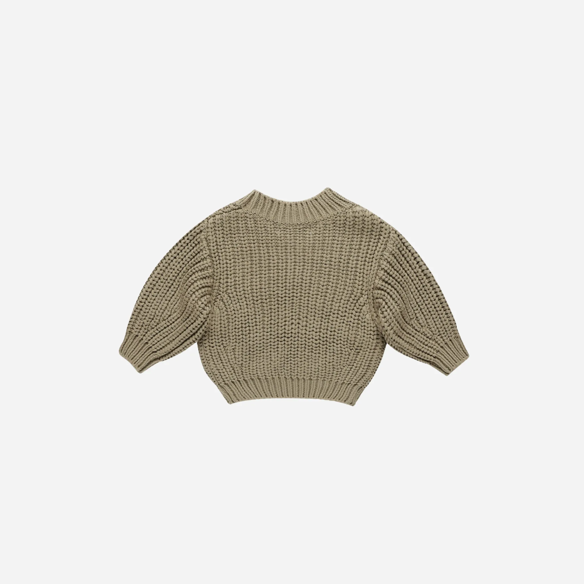 Chunky Knit Sweater - Olive
