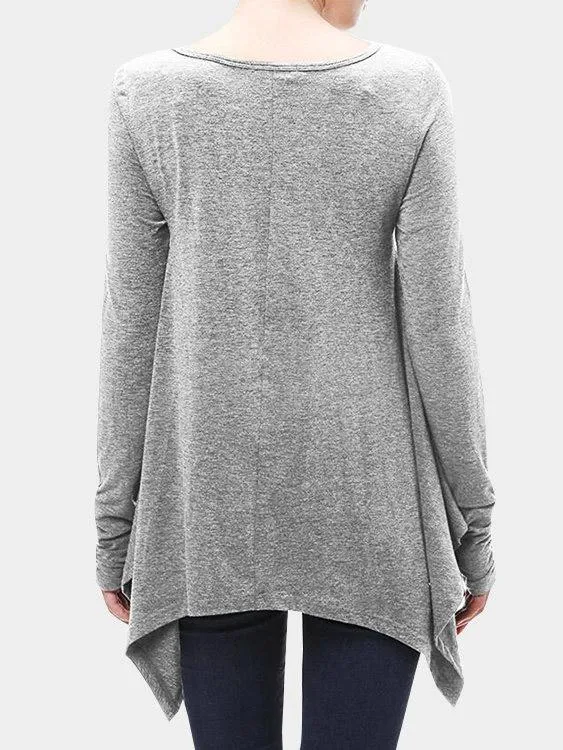 Custom Cold Shoulder Cut Out Half Sleeve Black T-Shirts