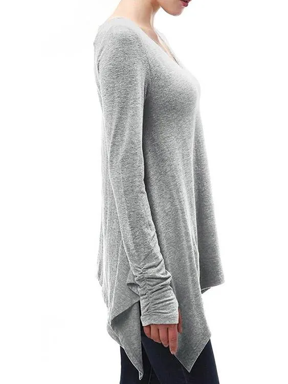 Custom Cold Shoulder Cut Out Half Sleeve Black T-Shirts