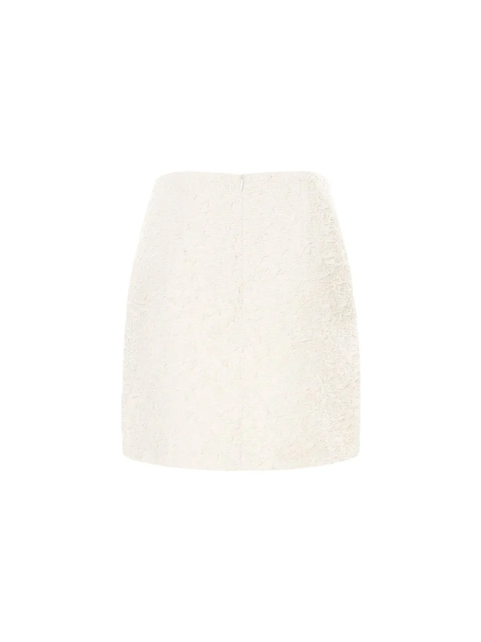 Eburnean tweed skirt