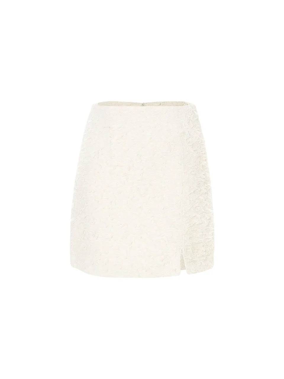 Eburnean tweed skirt
