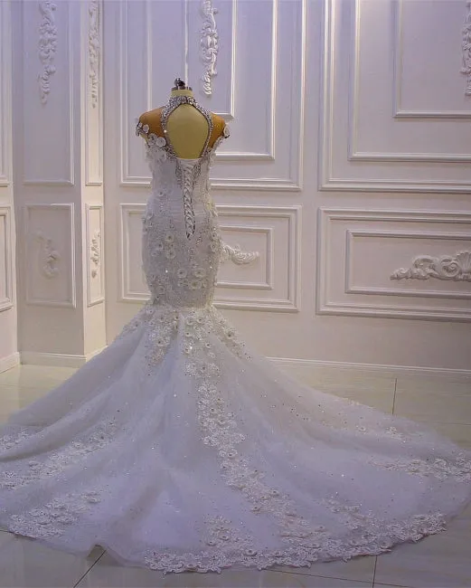 Extravagant wedding dresses mermaid | Wedding dress with lace
