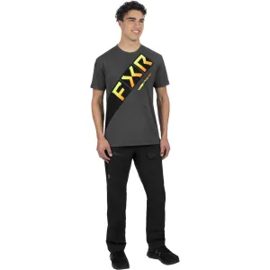 FXR CX Premium T-Shirt Charcoal Heather/Inferno Grey