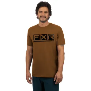 FXR Mens Podium Premium T-Shirt Copper/Black Brown