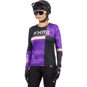 FXR ProFlex UPF Long Sleeve Offroad Jersey Purple Camo/Black