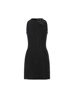 Glary tweed mini dress