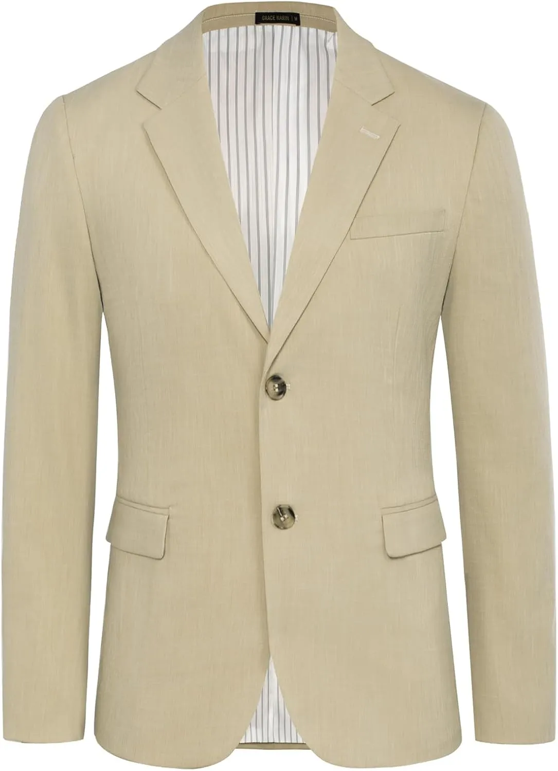 GRACE KARIN Casual Blazer for Men Slim Fit Mens Suit Jacket Lightweight Sport Coat Two Button