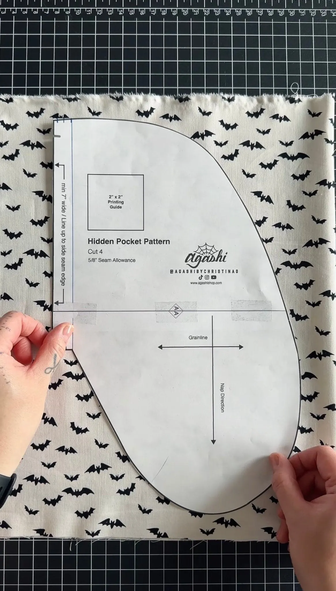 Hidden Pocket Digital Sewing Pattern