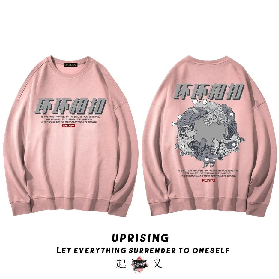 Hoodies, Sweatshirts Hip-hop street unique long-sleeved with interesting personality, rare, European, American and Japanese