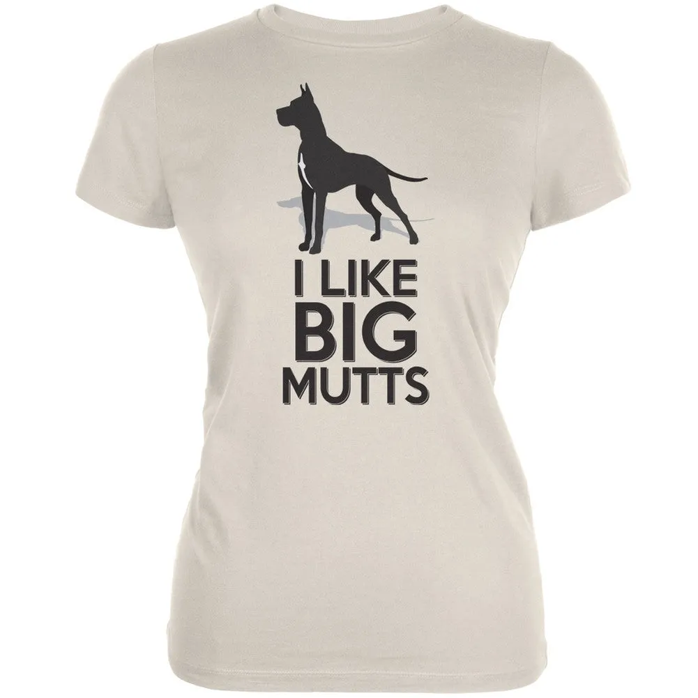 I Like Big Mutts Aqua Juniors Soft T-Shirt