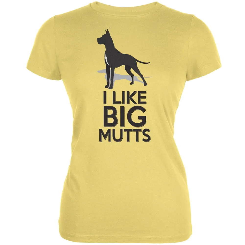 I Like Big Mutts Aqua Juniors Soft T-Shirt