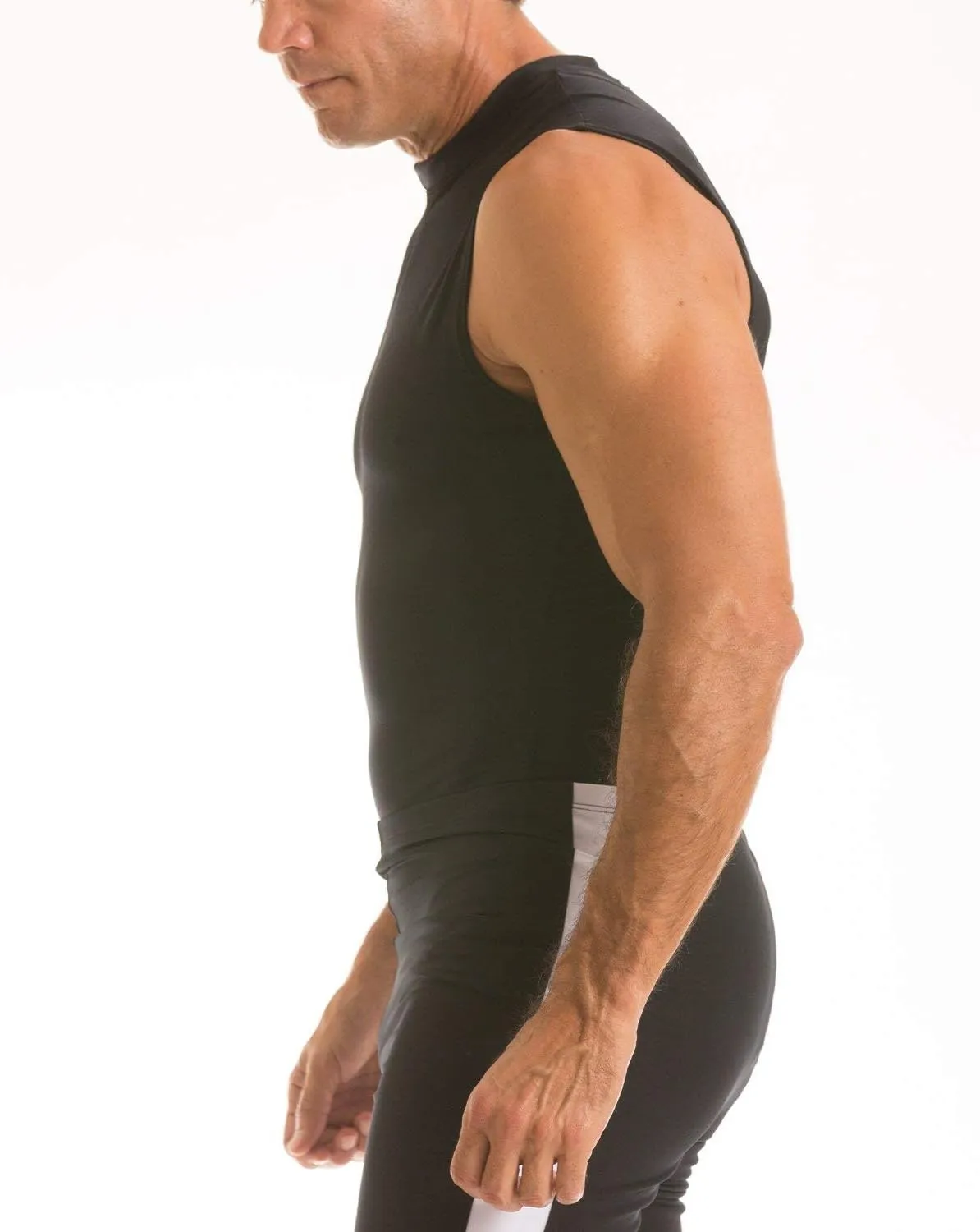 Insta Slim Men's Sleeveless Crew Neck Compression T-Shirt