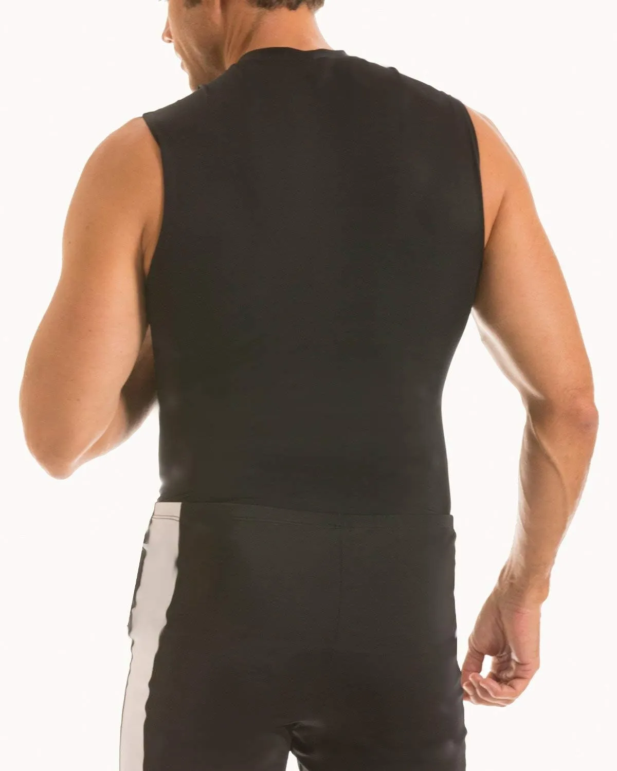 Insta Slim Men's Sleeveless Crew Neck Compression T-Shirt
