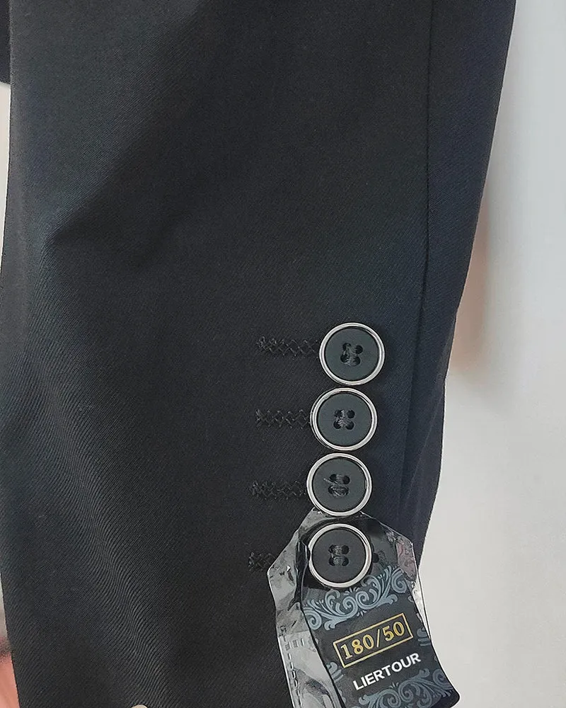 LIERTOUR Men's suits,Button Suit Blazer Slim Fit Daily Lightweight Jackets