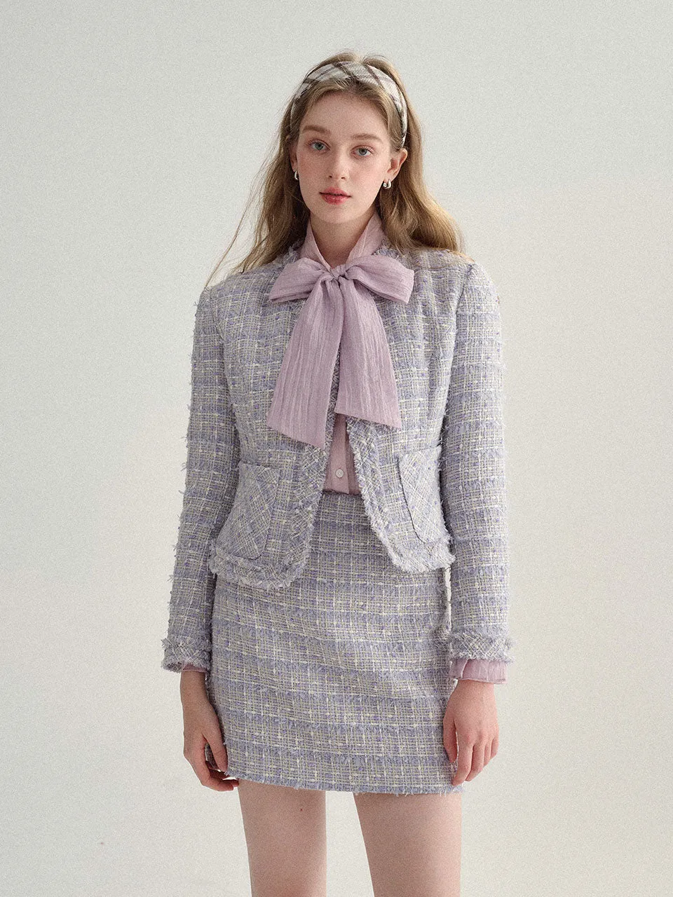 Lilac tweed set