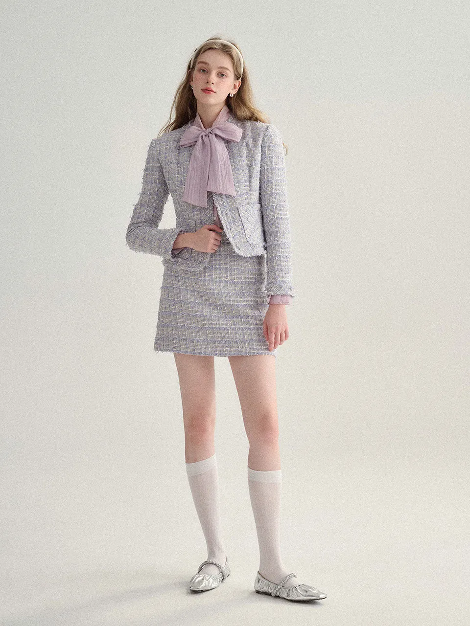 Lilac tweed set