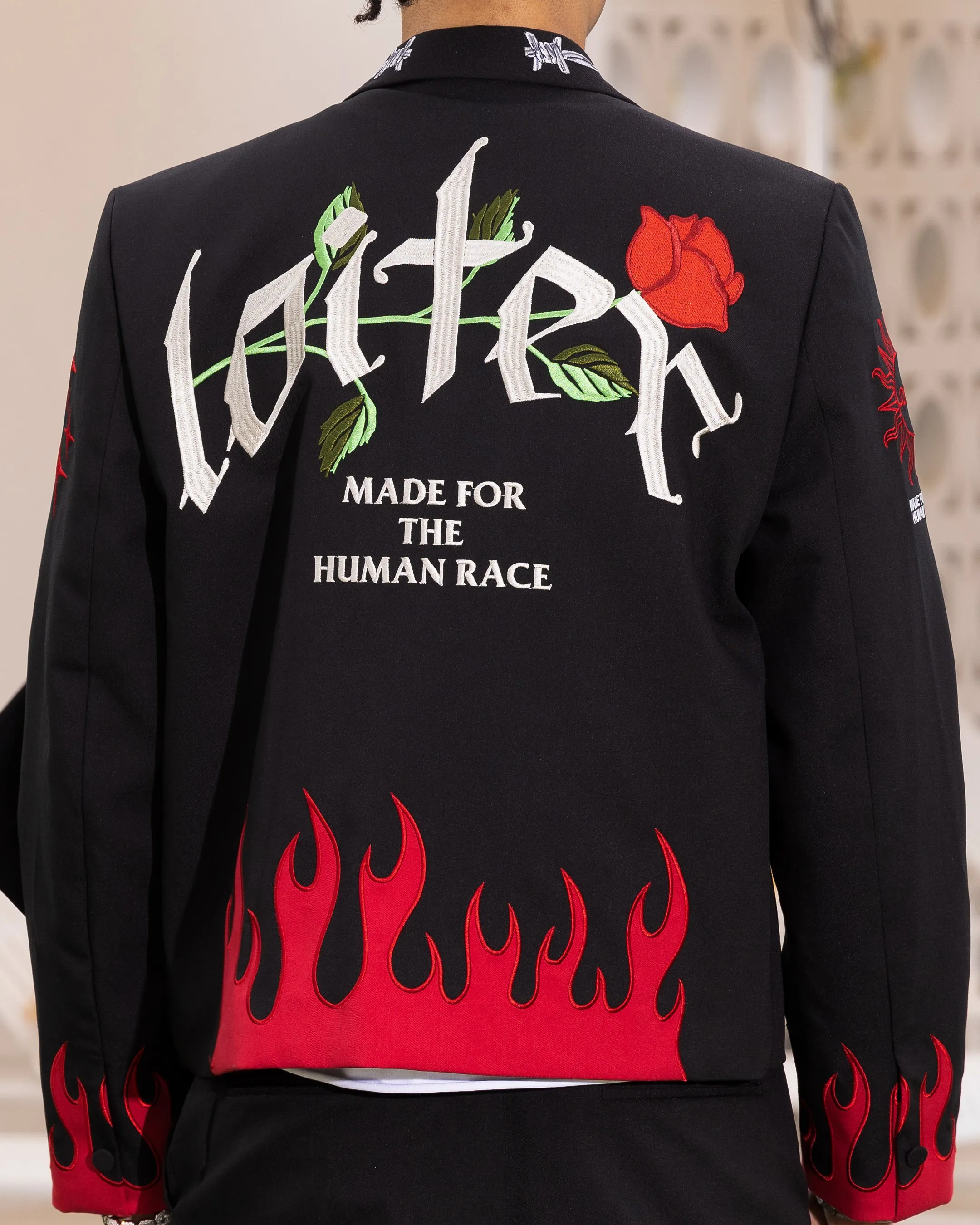 Loiter Western Blazer Jacket Black