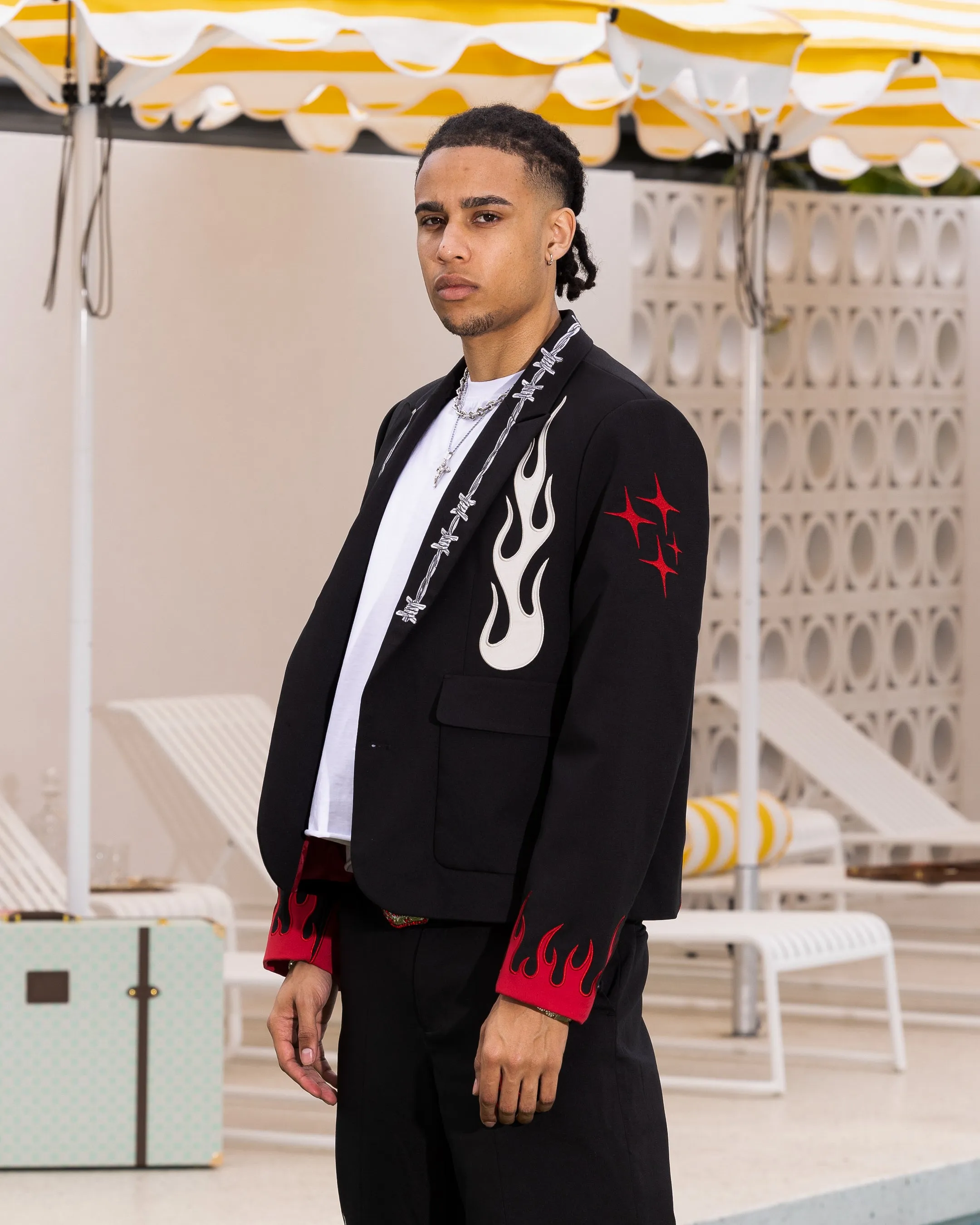 Loiter Western Blazer Jacket Black