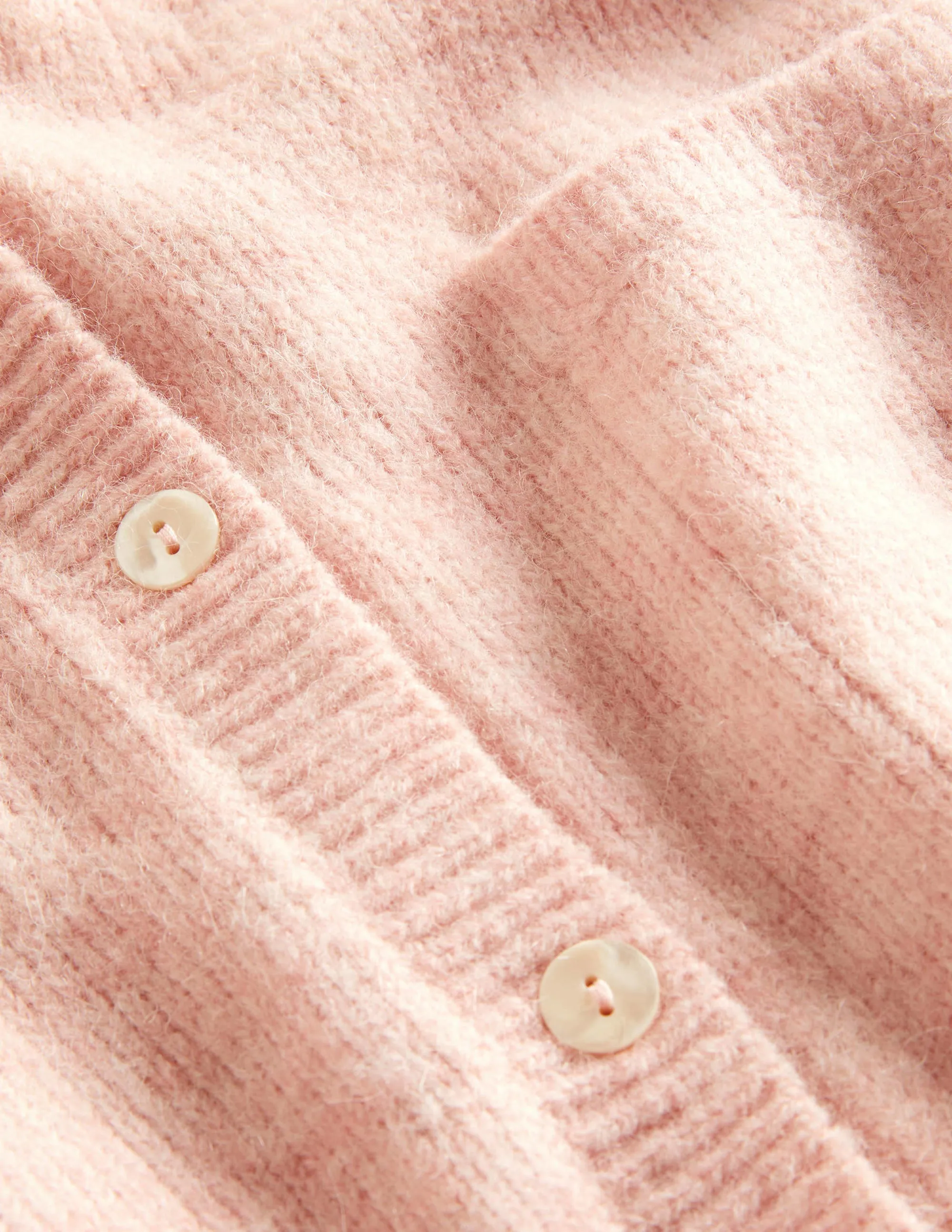 Long Fluffy Cardigan-Pink Frosting