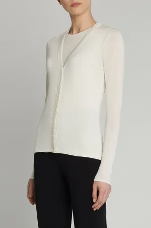 LONG SLEEVE V-NECK CARDIGAN