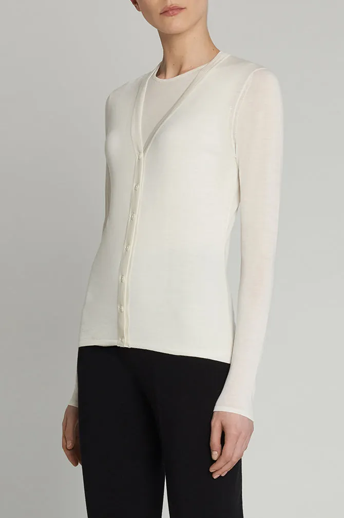 LONG SLEEVE V-NECK CARDIGAN