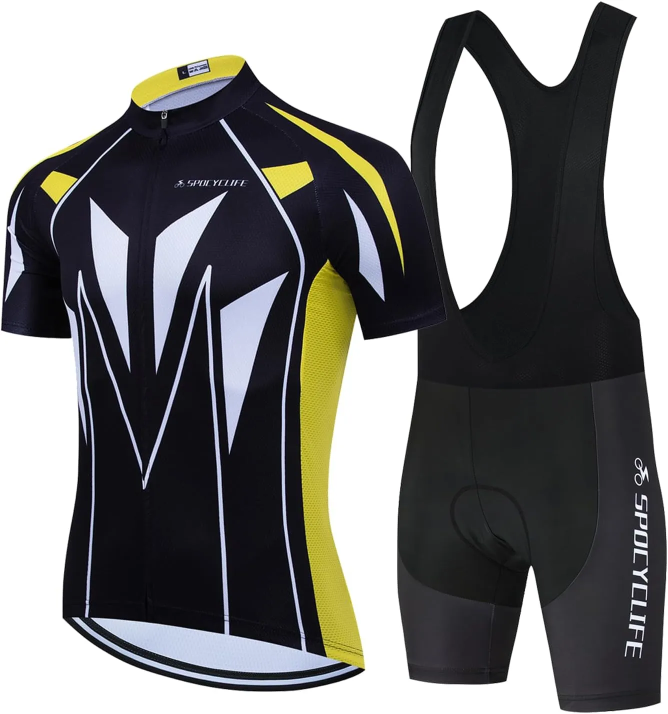 Men's Cycling Clothing Set - Jersey, Bib Shorts with 3D Padded Shirt