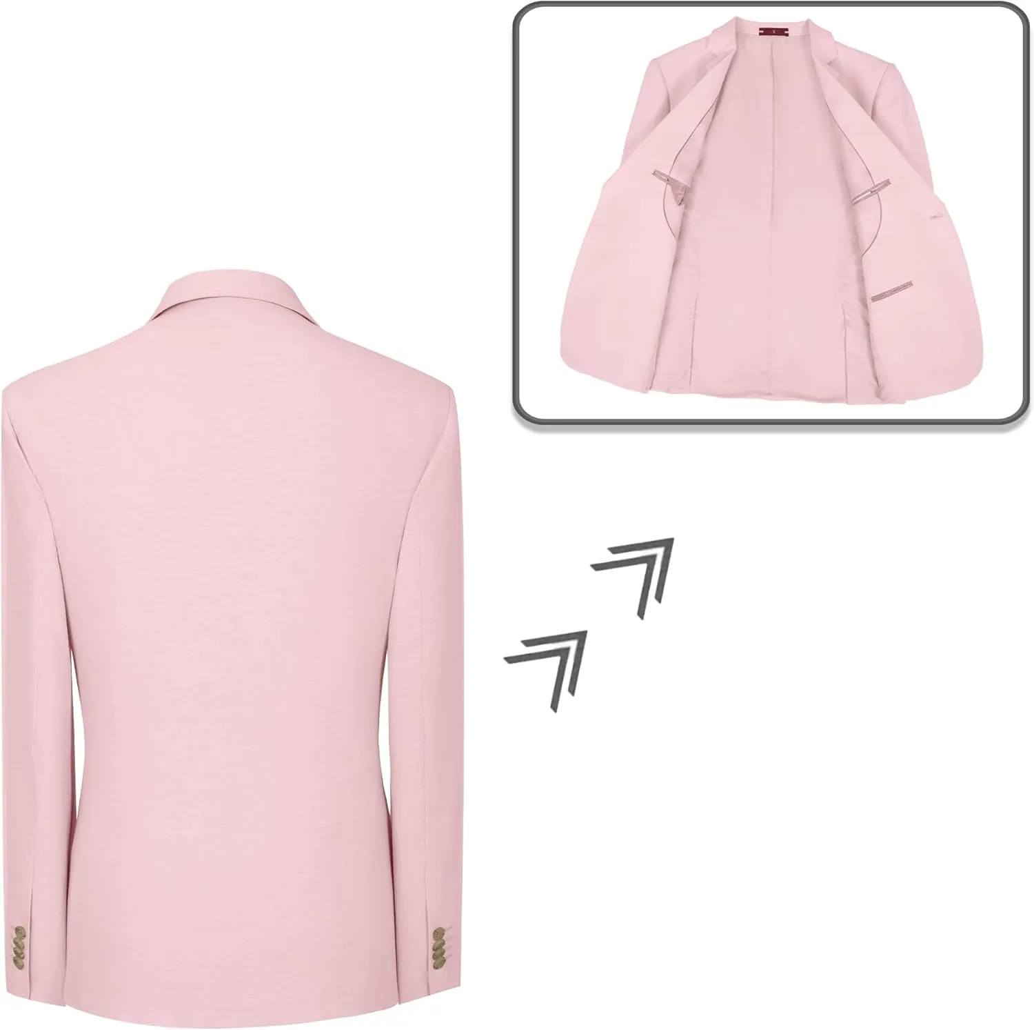 Mens Suit Slim Fit 2 Piece Suits for Men Formal Suit Jacket Pants Business Casual Suits Wedding Prom Tuxedos