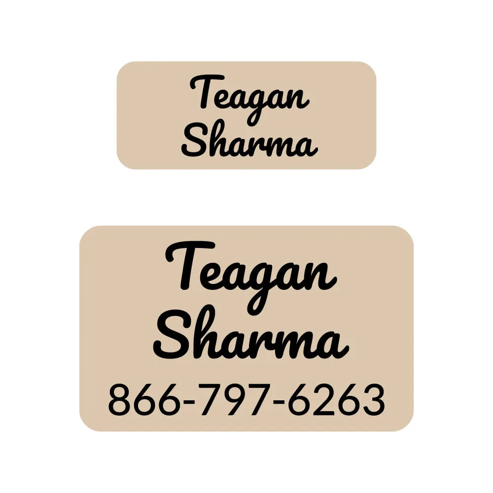 Neutral Color College Labels Pack
