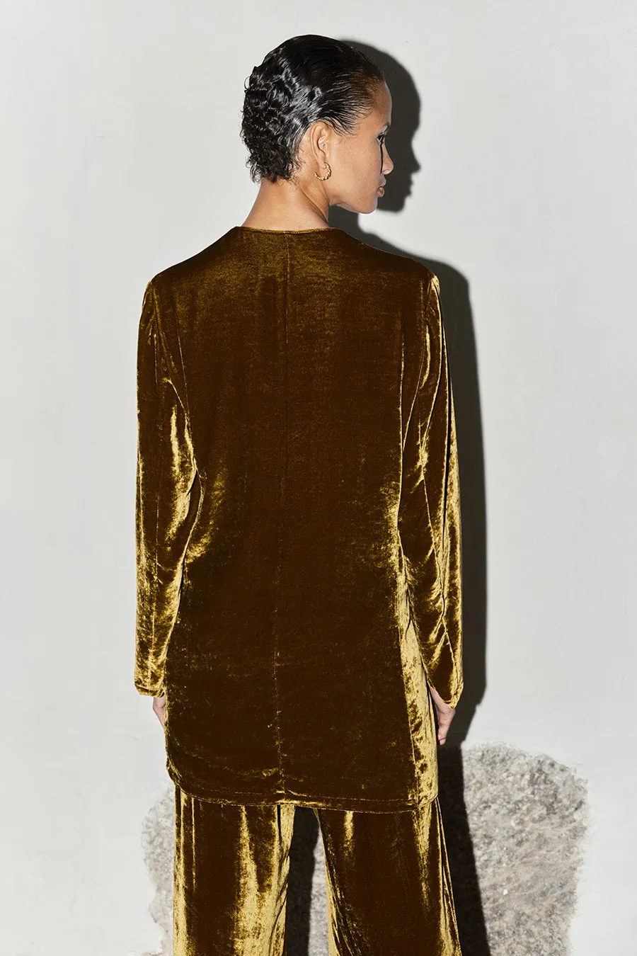 Oro Silk Velvet Senso Blazer