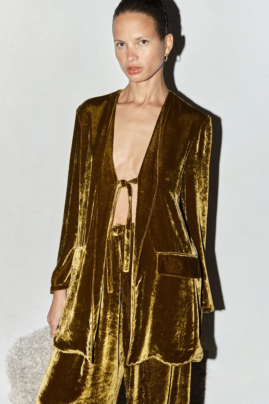 Oro Silk Velvet Senso Blazer