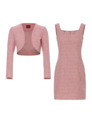 Rosepink tweed set
