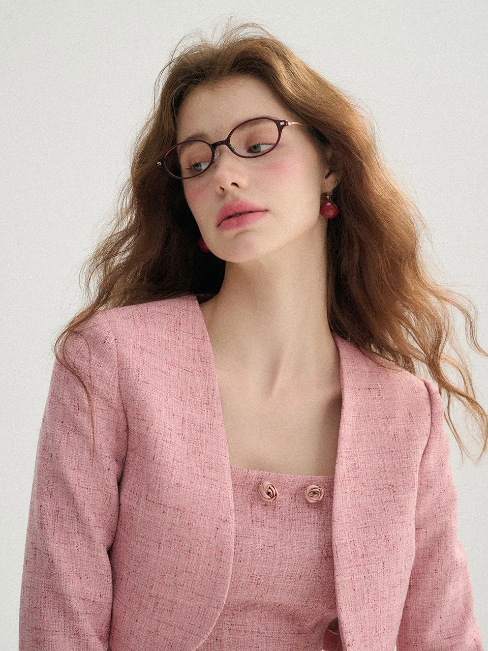 Rosepink tweed set