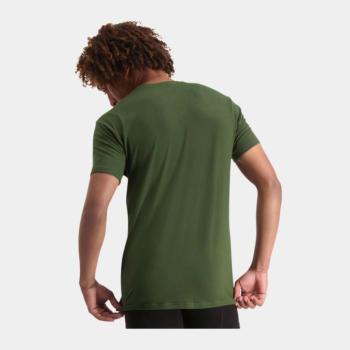 Ruben bambus crew neck T-shirt - mørkegrøn 2 pak