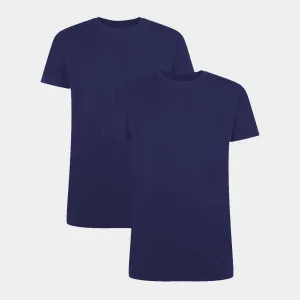 Ruben bambus crew neck T-shirt - navy 2 pak