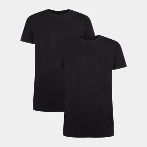 Ruben bambus crew neck T-shirt - sort 2 pak