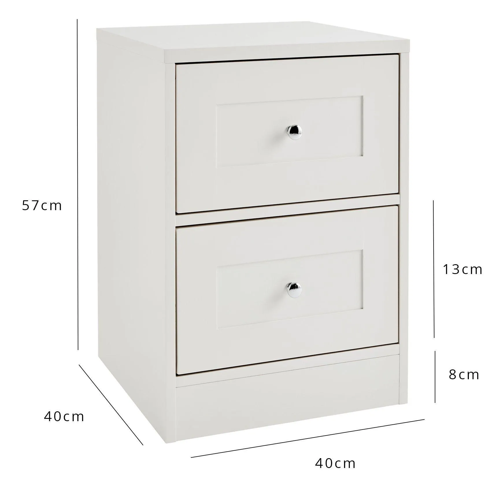 Stevie Wardrobe & Drawers Set - White