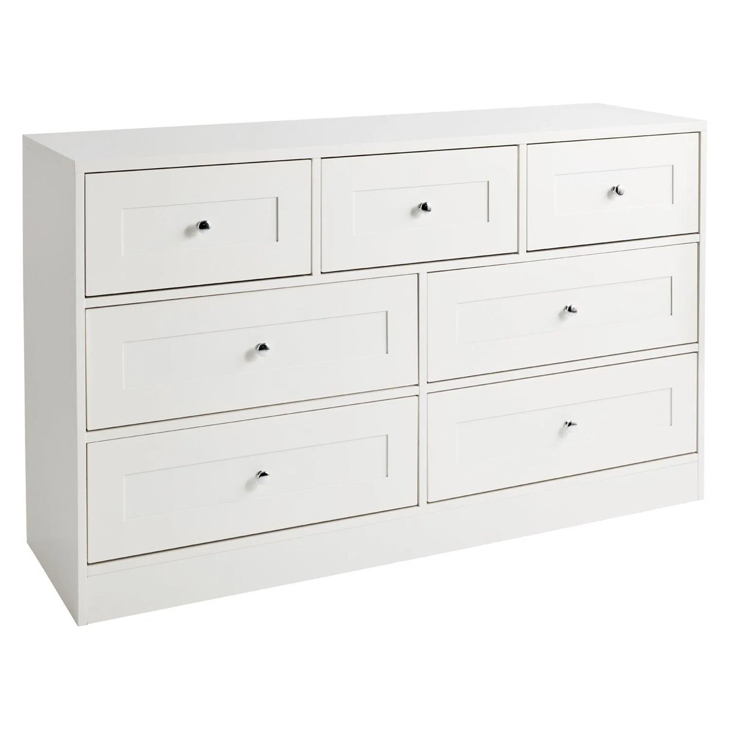 Stevie Wardrobe & Drawers Set - White