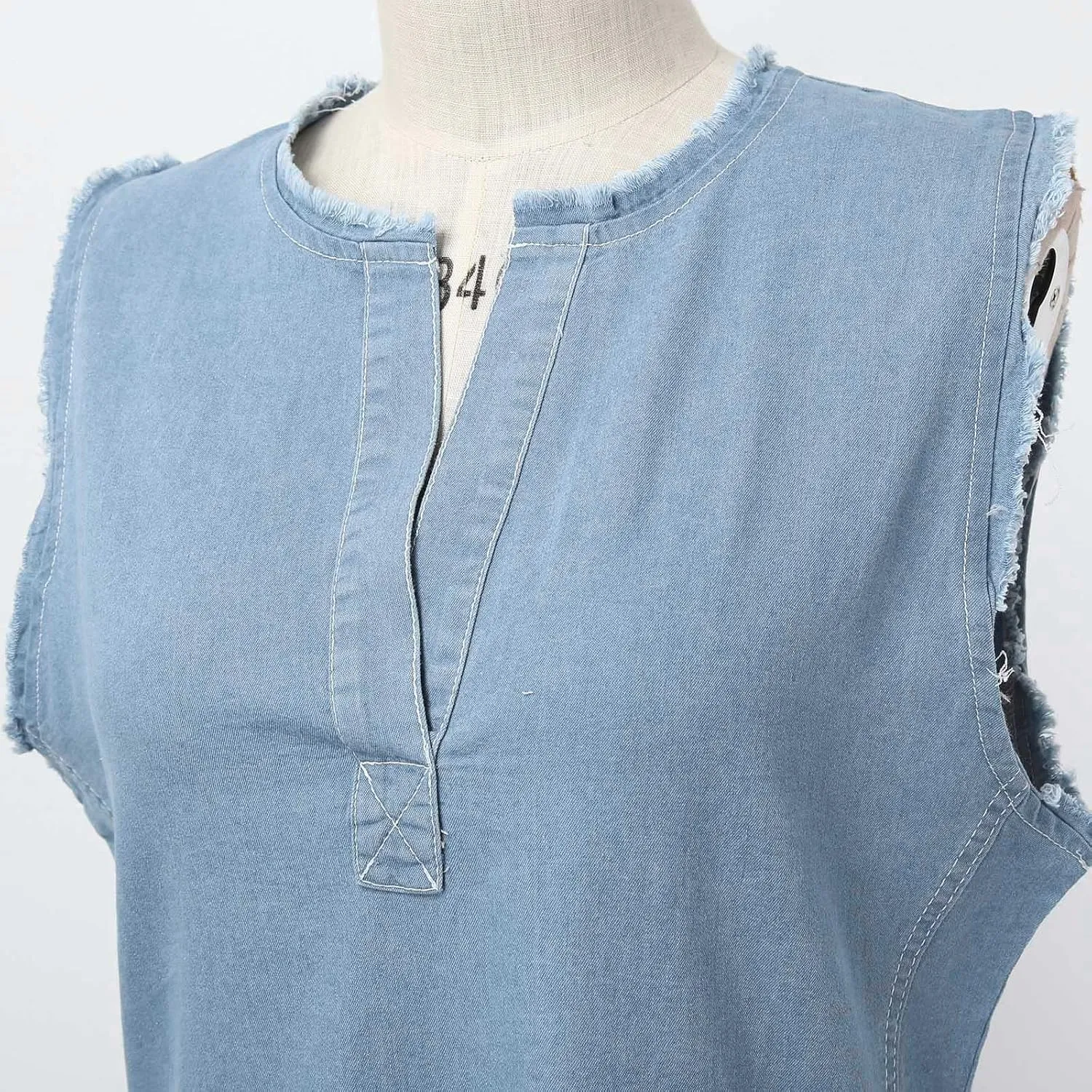 Summer Jean Dresses for Women Denim Short Sleeve Loose Blue Jean Maxi Dress Hand Pocket Button Down Casual Shift Dress