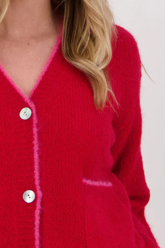 Valentino Cardigan / Red/Pink